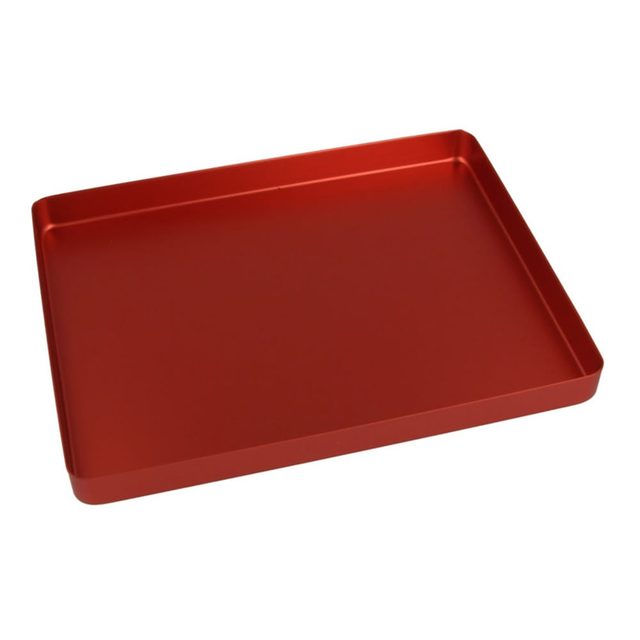 Mini-Tray Boden ungelocht rot St
