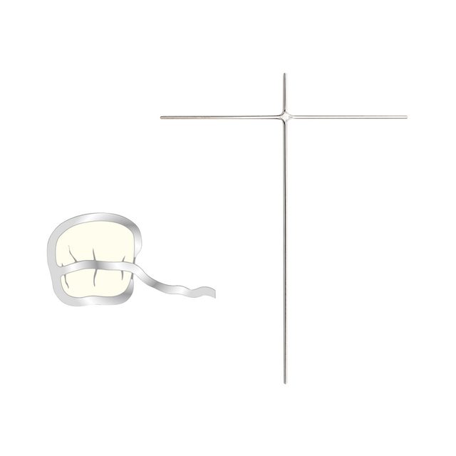 Klammerkreuze T 0,90 mm, 10 Stück