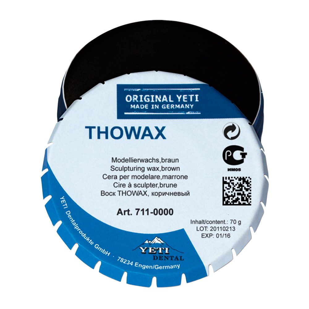 Thowax Modellierwachs braun 70g
