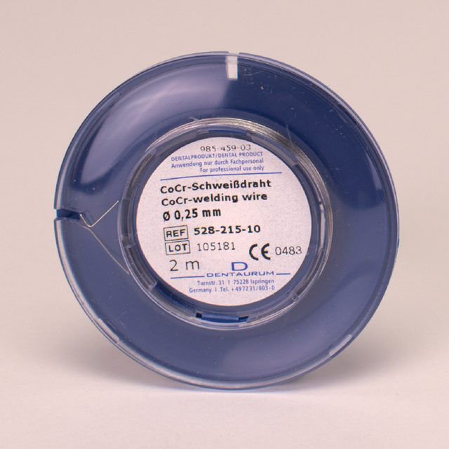 Laserschweißdraht CoCr 0,25 mm, 2 m