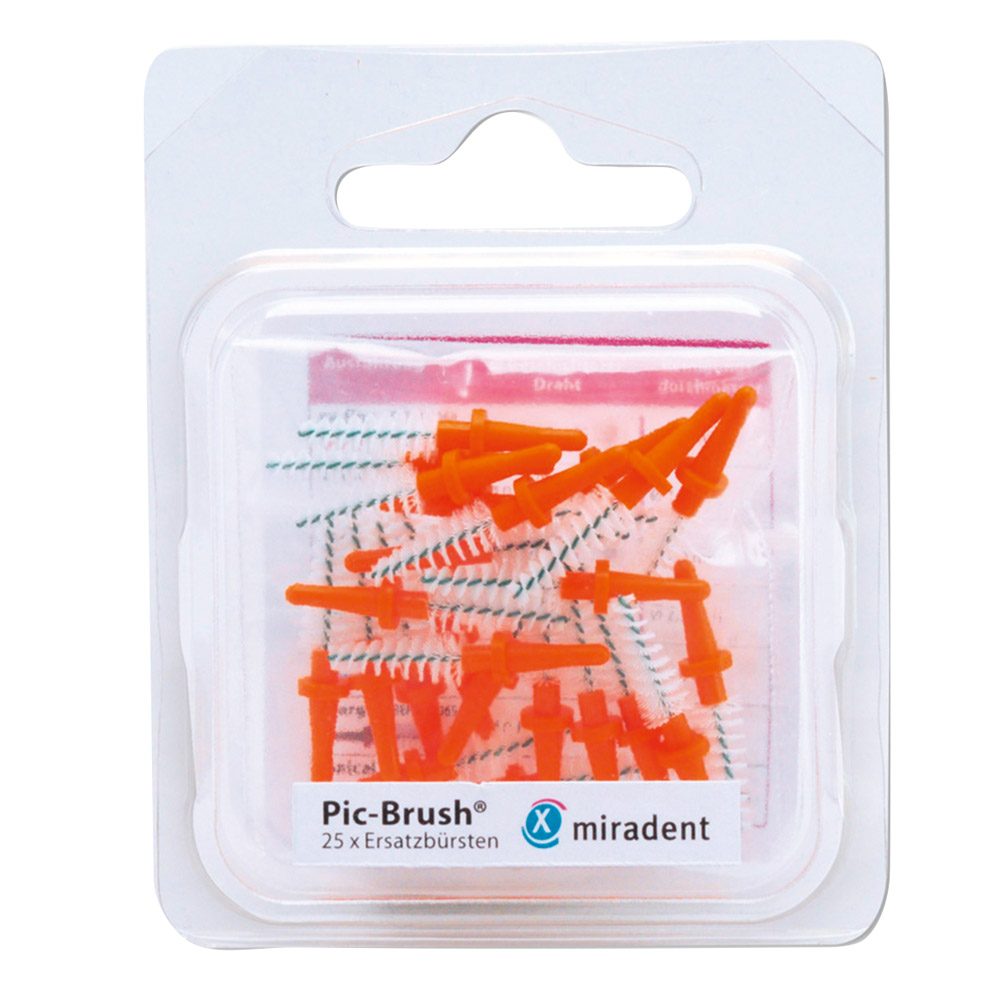 Pic Brush Ersatzbürsten orange, 25 Stück