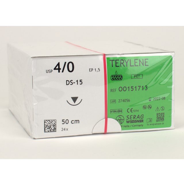 Terylene grün EP1,5 DS-15 4/0 2Dtz