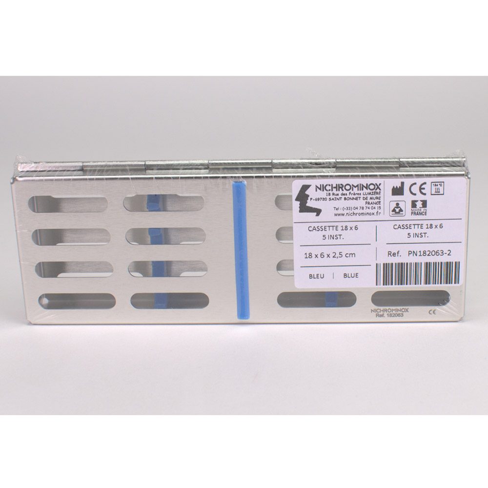 Kassette 18x6cm 5 Instr. blau St
