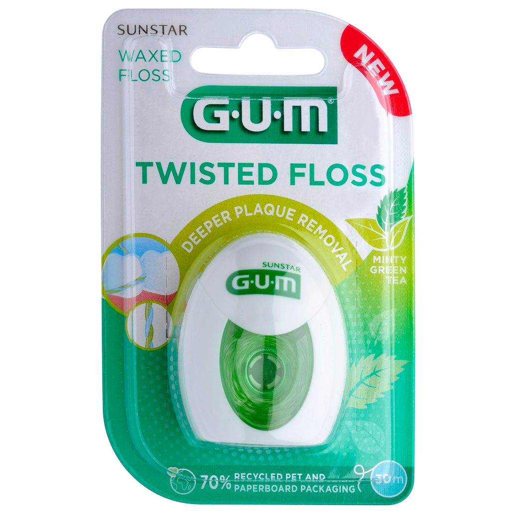 GUM TWISTED FLOSS gewachst 30m Rl