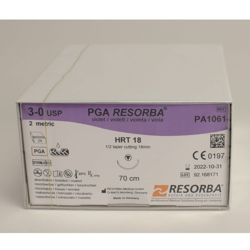 Resorba PGA violett 3/0 HRT18 2Dtz