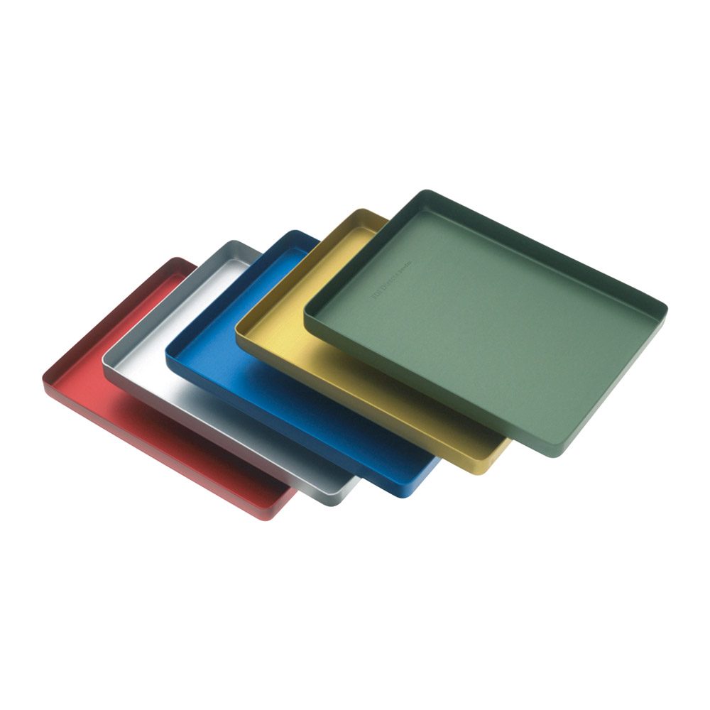 Tray Alu-Bodenteil ungel. rot St