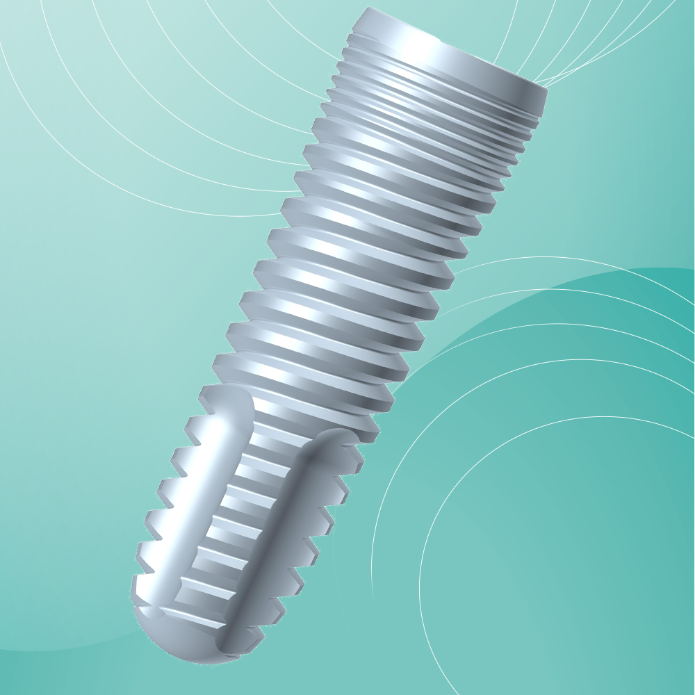 HI-TEC TAPERED SELF THREAD™ Titan Implantat