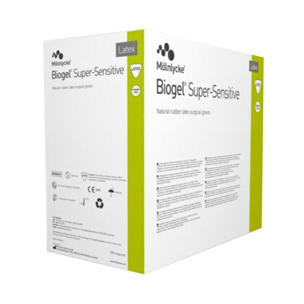 Biogel Super-Sensitive Handschuhe steril Gr. 8, 50 Stück