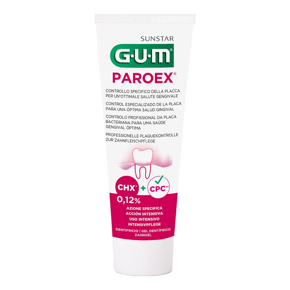GUM Paroex Zahngel 0,12 %, 6 x 75 ml