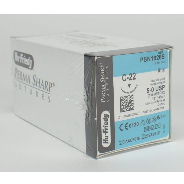 Nahtmaterial 18 3-0 PTFE weiss C-22 3/8