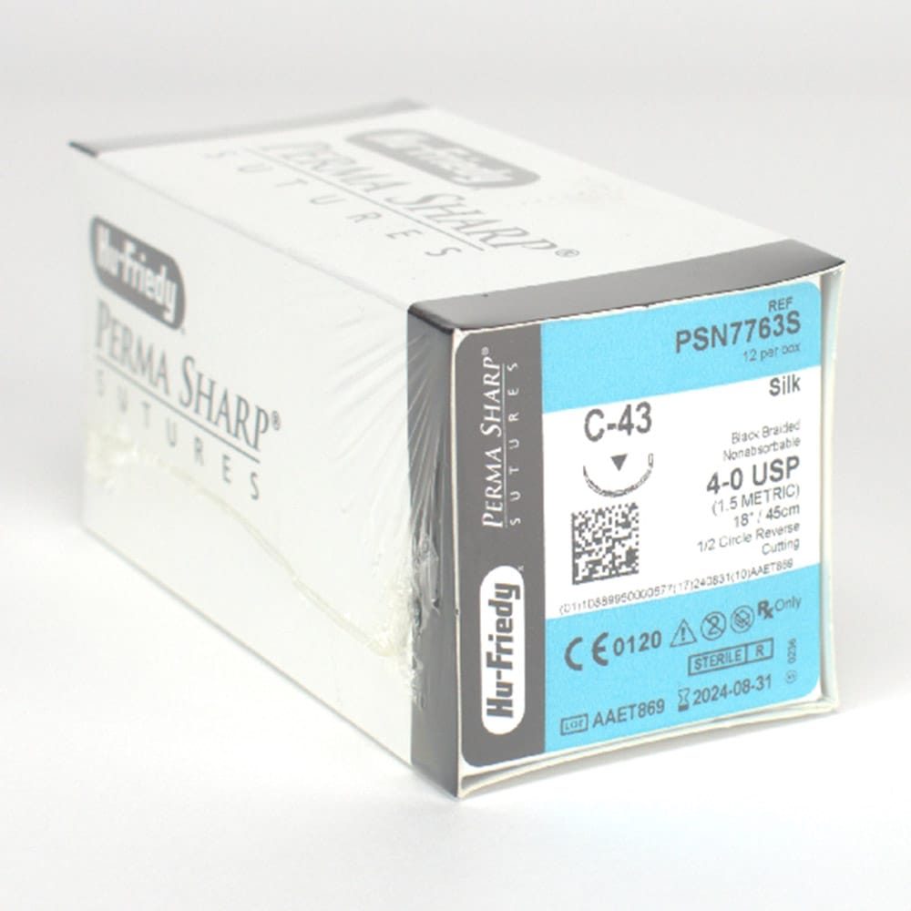 Nahtmaterial Seide 4-0/C-43 Dtz