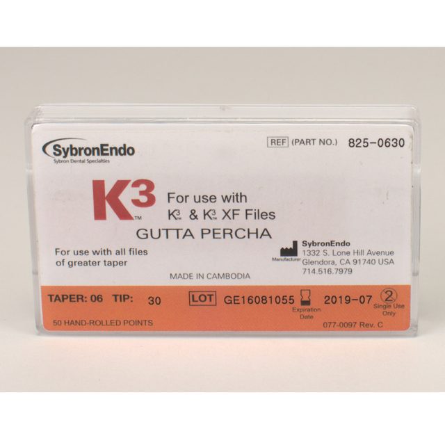 K3 Guttapercha Taper .06 30 50St