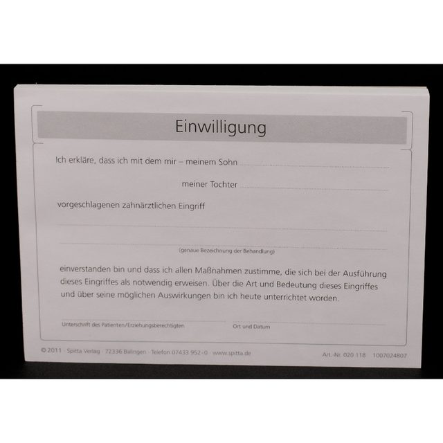 Einwilligung A6 100St