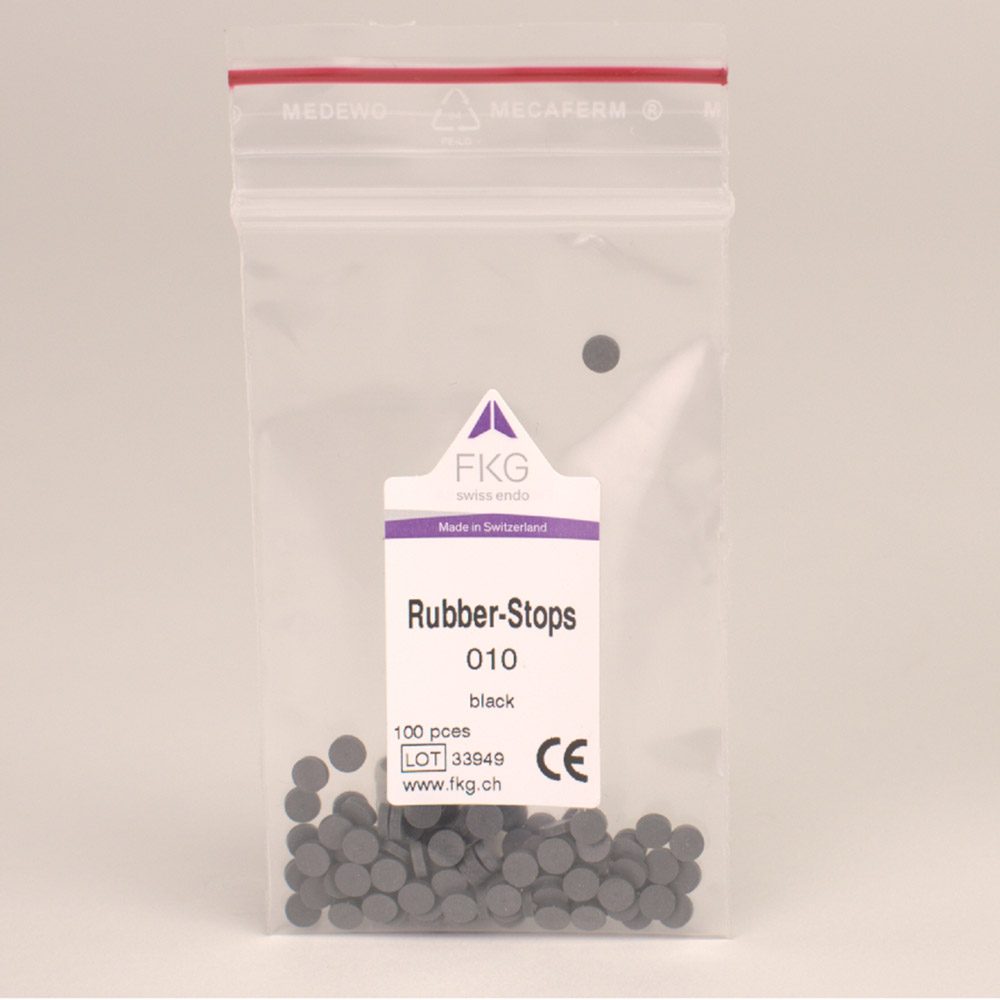 Silikonstopper FKG schwarz 100St
