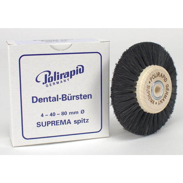 Polierbü.SUPREMA spitz HK 4/D.40/80mm St