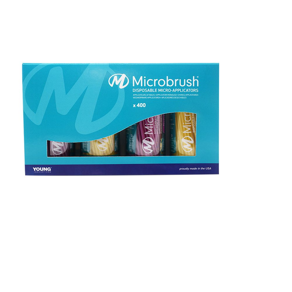 Microbrush fine pink/Yellow 400St