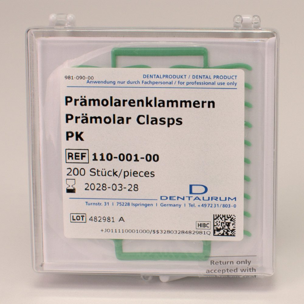 Wachsschablonen PK, 200 Stück