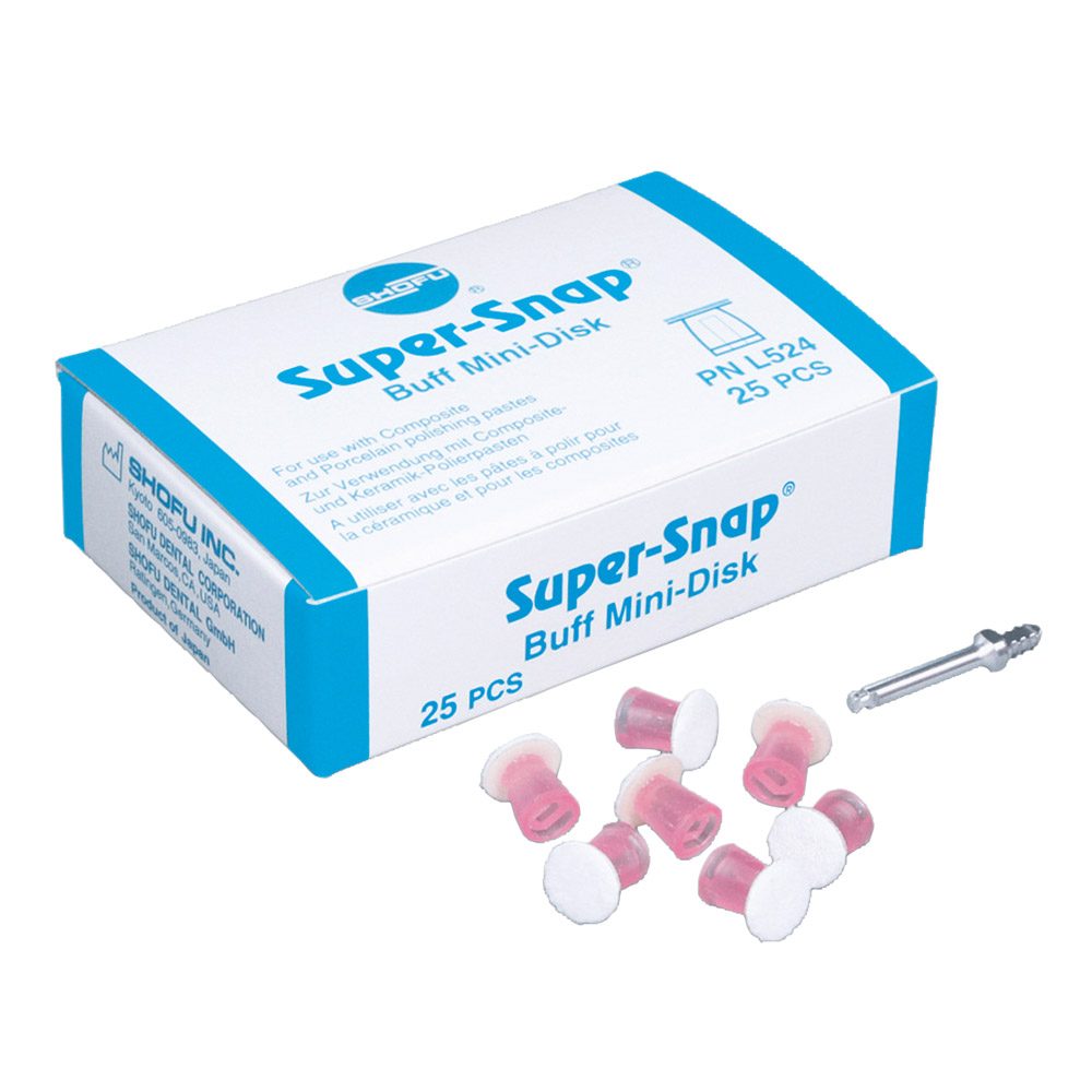 Super-Snap Buff Minidisk mit 1 Mandrell, Packung