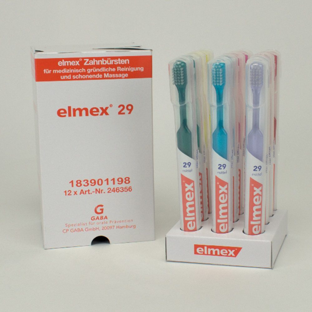 Elmex Zahnbürste 29 Köcher, 12 Stück