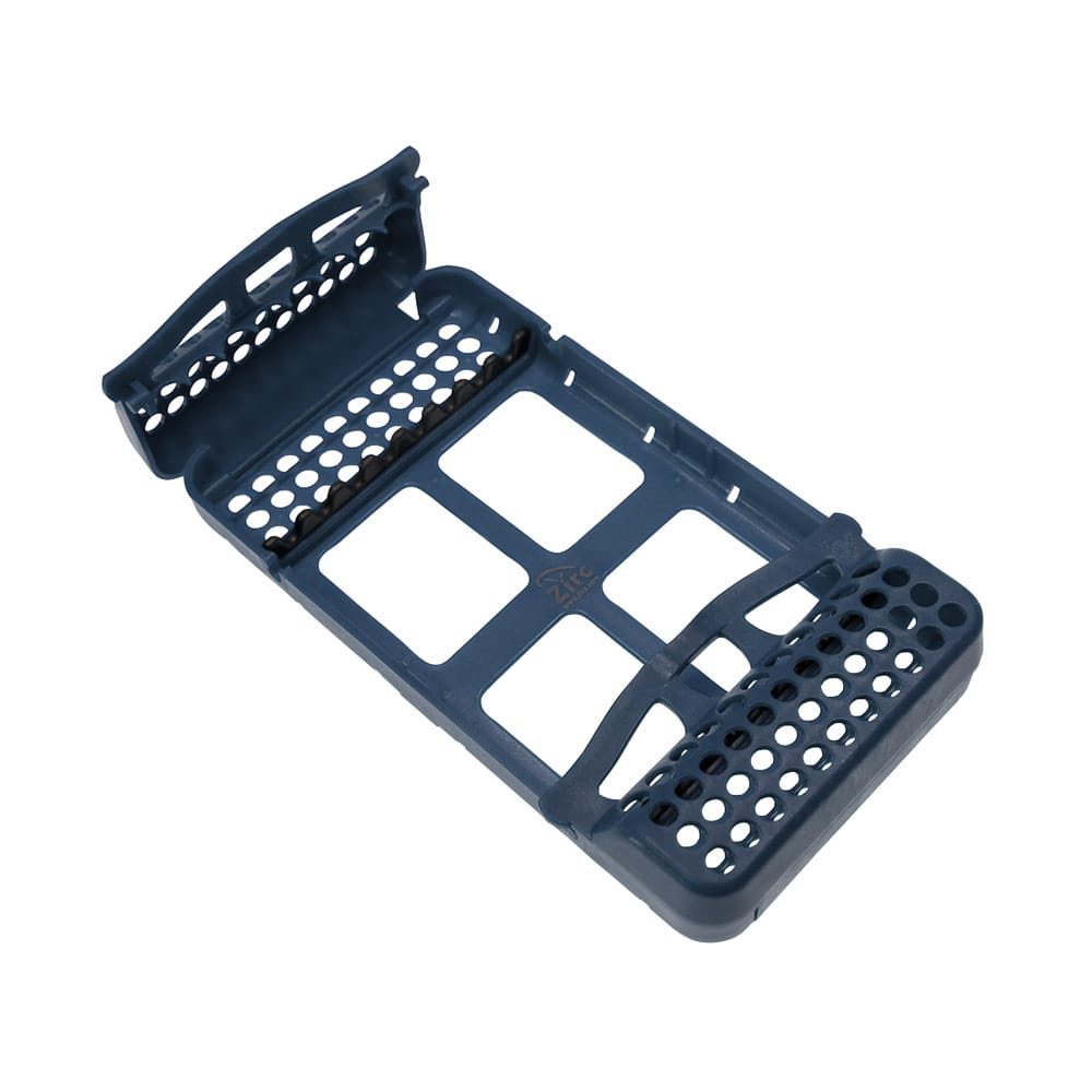 Steri Cassette flach blau St