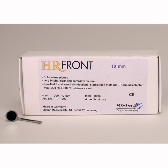 Mundspiegel HR Front Gr.000 10mm 6St