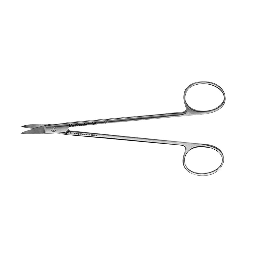 Quinby Schere 8 12,5 cm gebogen glatt, Stück