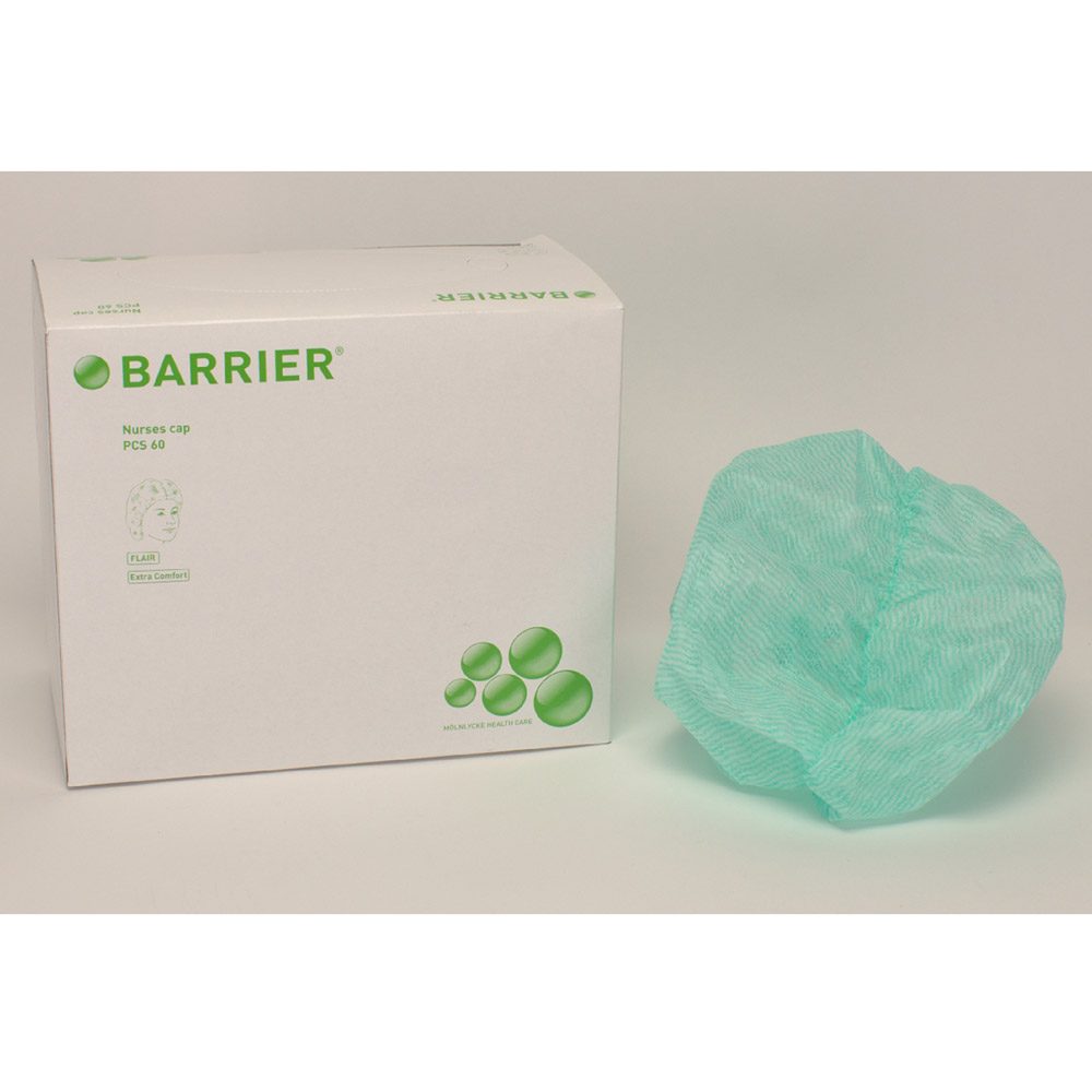 Barrier OP-Haube Flair grün 60St