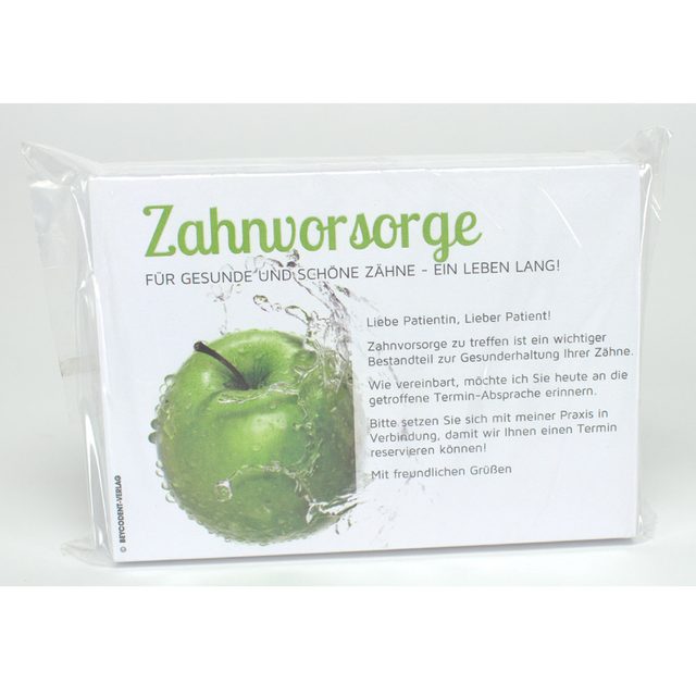 Zahnvorsorge-Karte Motiv Äpfel 100St