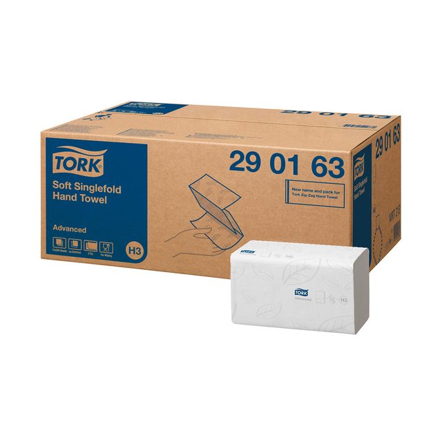 Tork Advanced H3 weiß ZZ 2-lagig 25 x 23, Karton