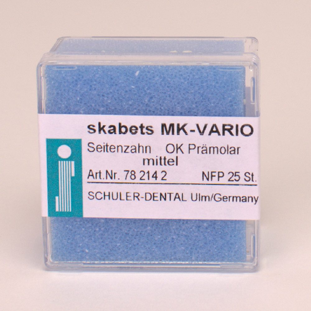 MK-Vario OK Prämolar mittel, 25 Stück