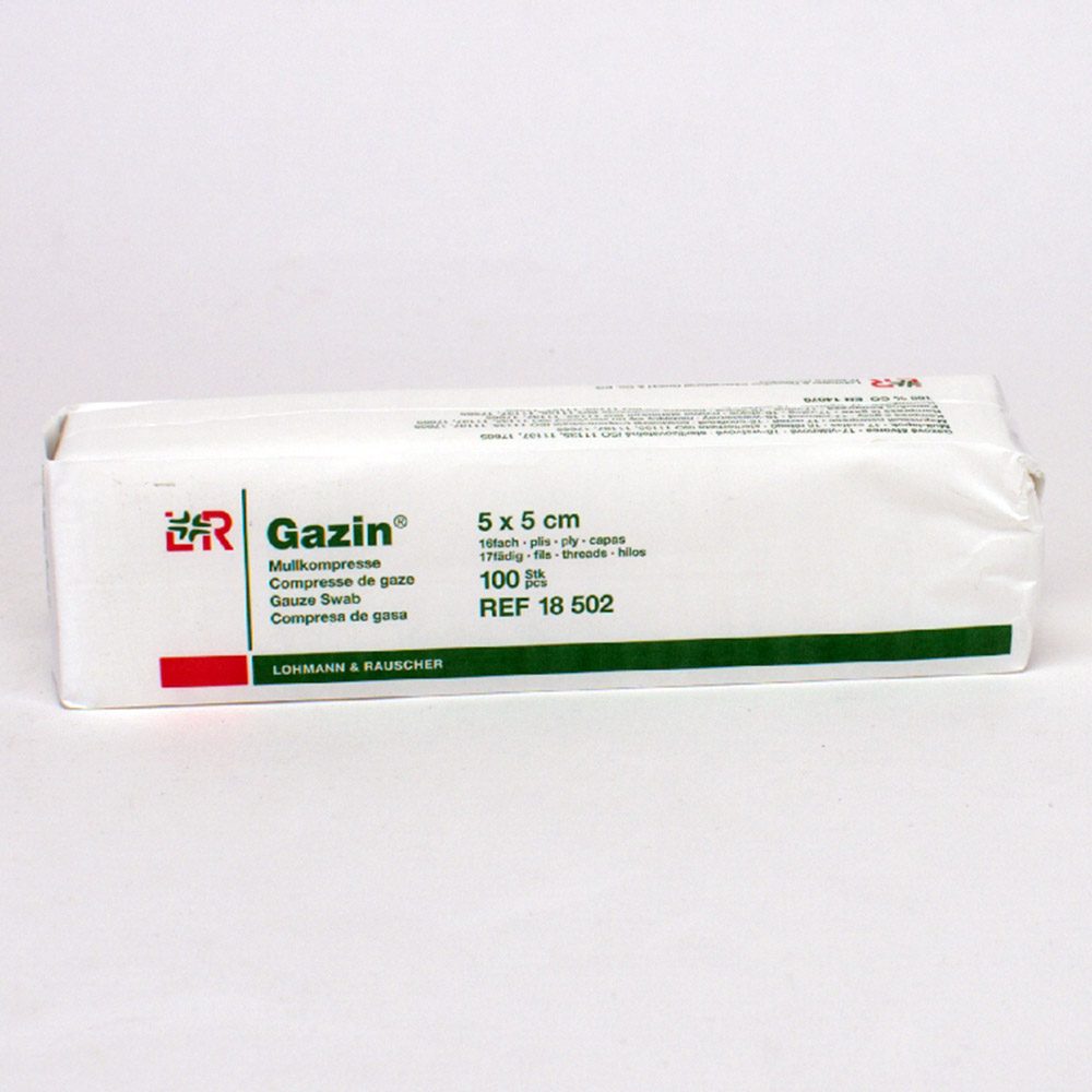 Gazin OP-Kompressen 5x5cm 16F 100St