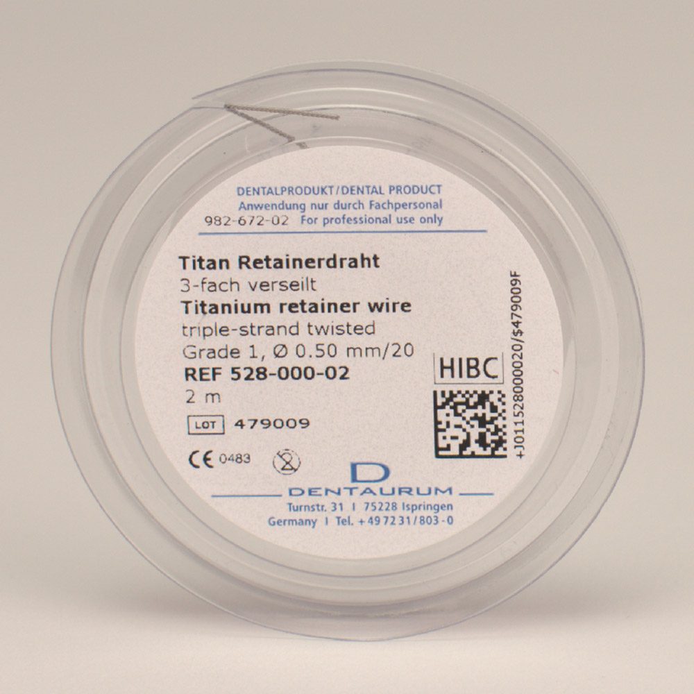 Titan Retainerdraht 0,5mm/20 2M Rl