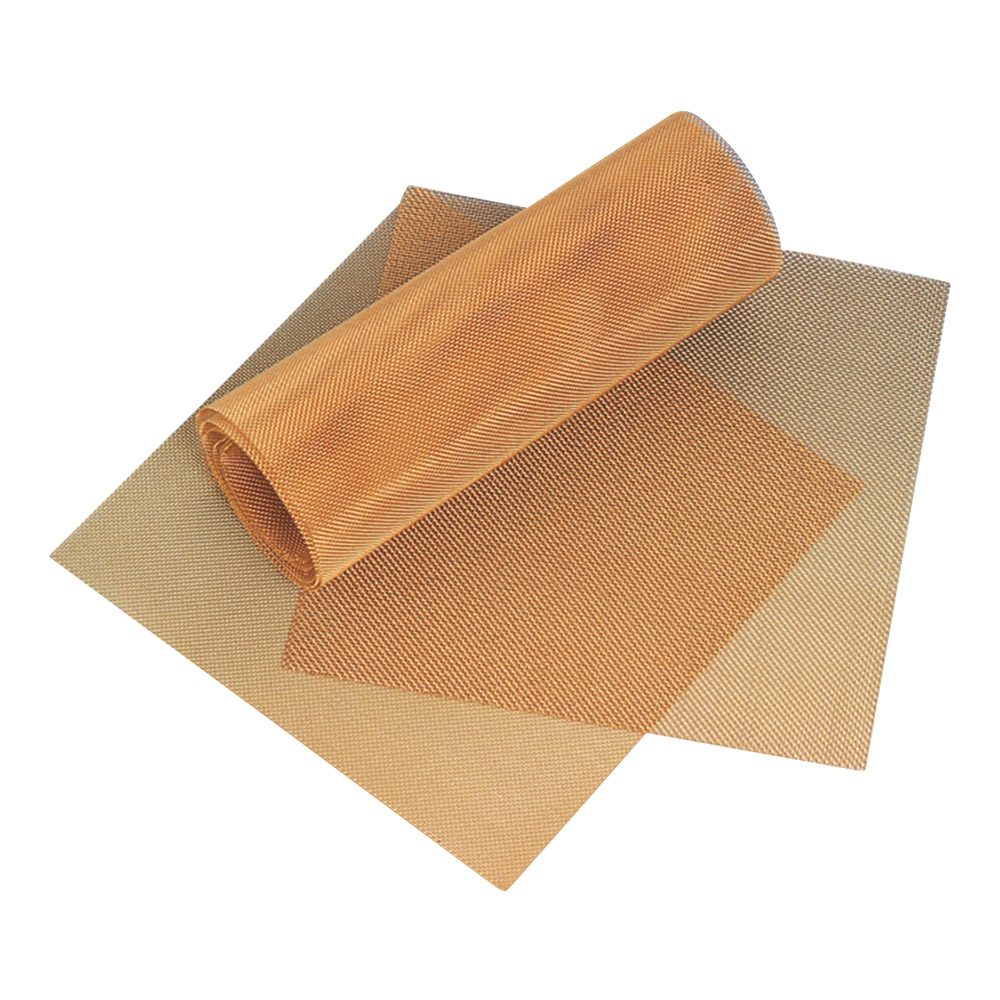 Drahtnetz fein 50x10cm vergoldet Rl