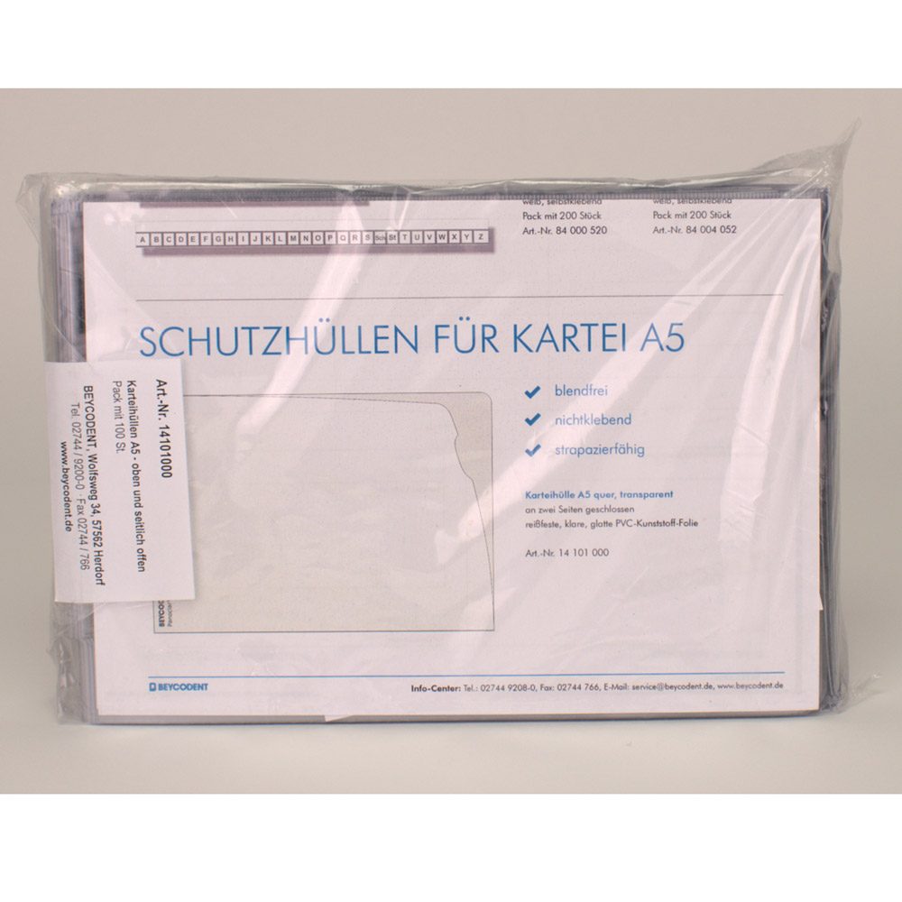 Karteihüllen O+S offen Bey A5 100St