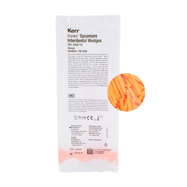 Hawe Interdentalkeile Gr. 10 orange 822, 100 Stück