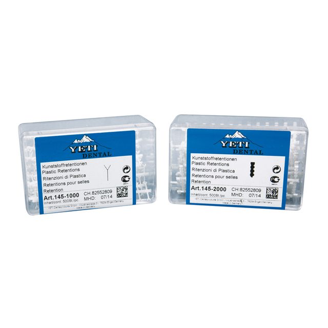 Plastikretentionen weiß 145-2000, 500 Stück
