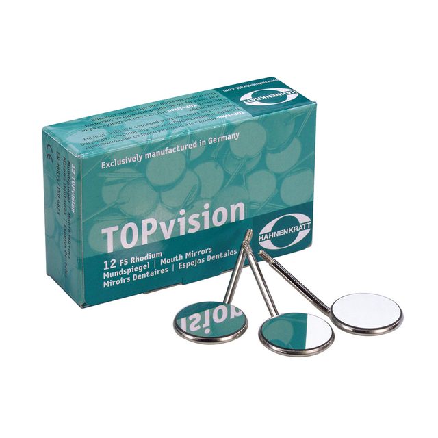 Mundspiegel TOPvision FS Rhodium 14 plan SS, Stück