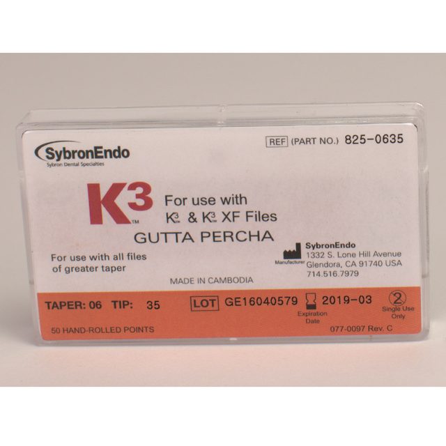 K3 Guttapercha Taper .06 35 50St
