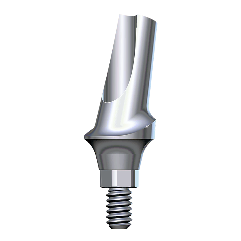 HI-TEC LOGIC Prothetik, Titanaufbau, 15°gewinkelt, verdreh gesch. für Ø 3.0 / 3.5