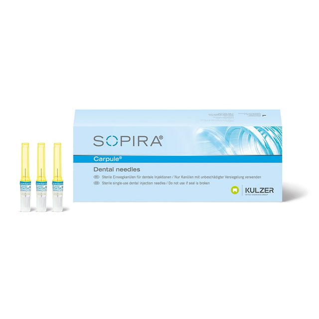 Sopira Carpule Kanüle G30 0,3 x 12 mm k. A., 100 Stück