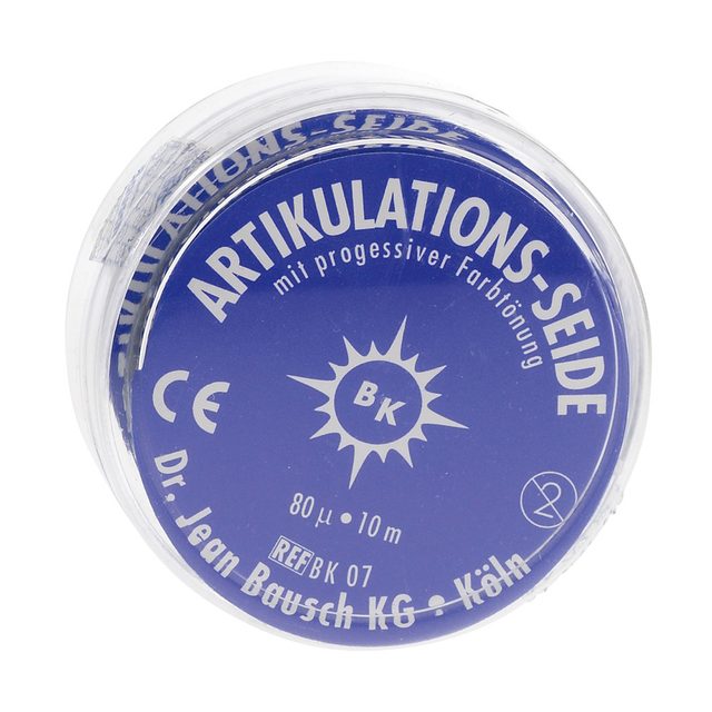 Artikulationsseide 80 µ blau BK 07, 10 m