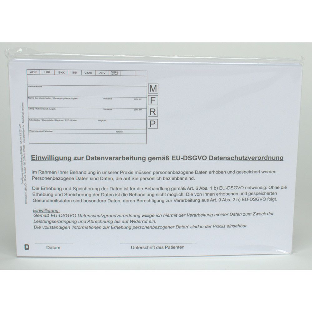 Einwilligung Datenverarbeitung DSGVA Bl