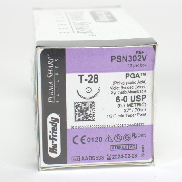 Nahtmaterial PGA 6-0 PSN302V Dtz