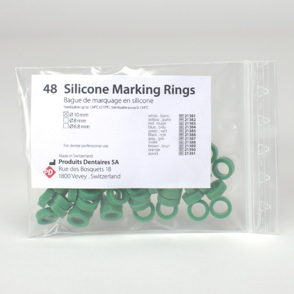 Silikon Ringe 10mm grün  48St