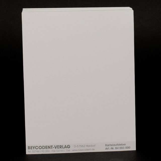 Adressfelder 3000 blanko weiss 200St