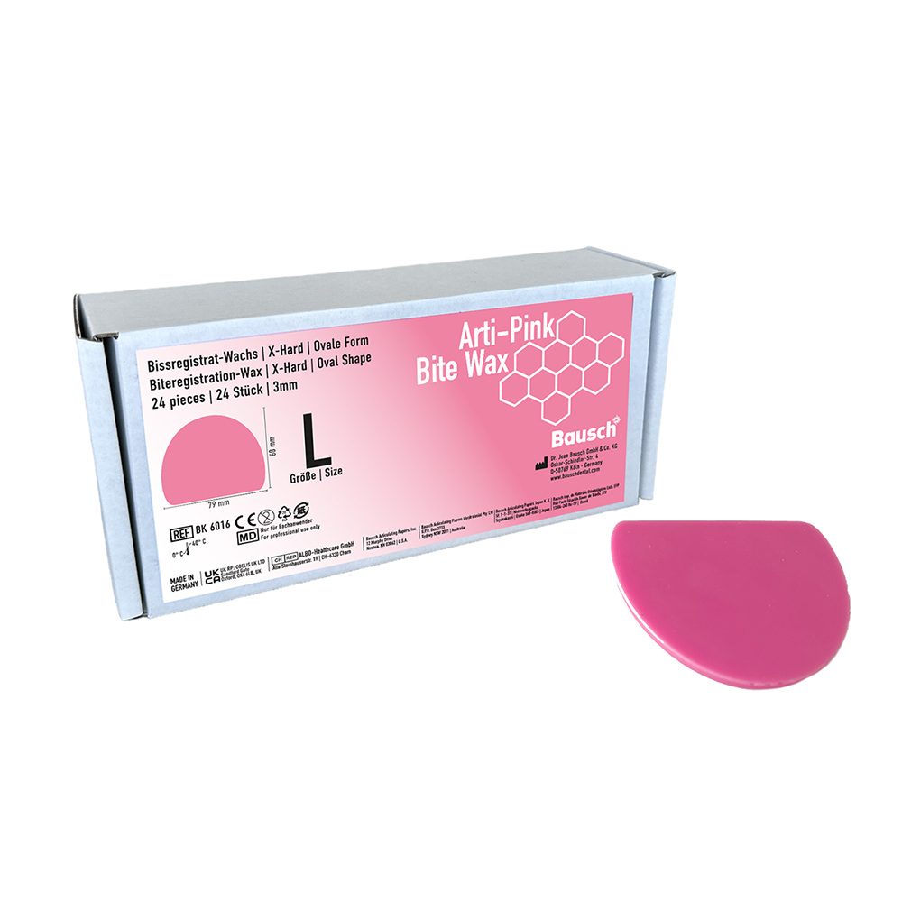 Arti-Pink Bite Wax pink oval L 3mm 24St