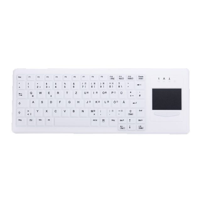 Tastatur mit Touchpad Kabel weiss St