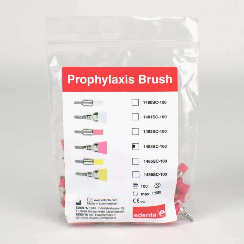 Prophy Bürste SC Topf rosa 1483, 100 Stück