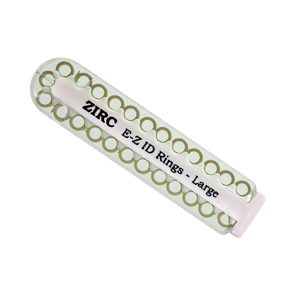 EZ-ID Markierungsringe groß beige, 25 Stück