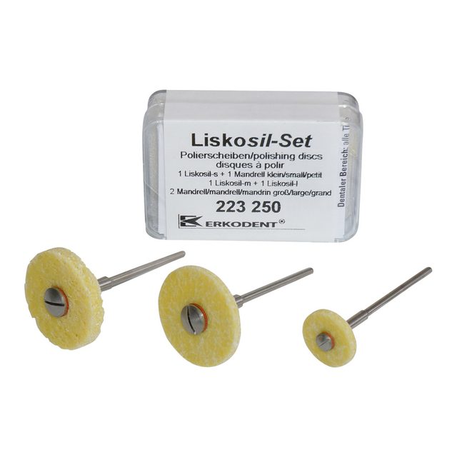 LiskoSil je 3 Scheiben+3 Mandrells, Set